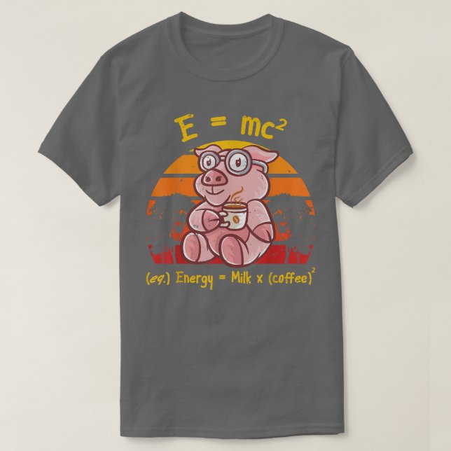 Coffee Nerd Math Formula Teacher Coffee Mugg Gris  T Shirt (Design framsida)