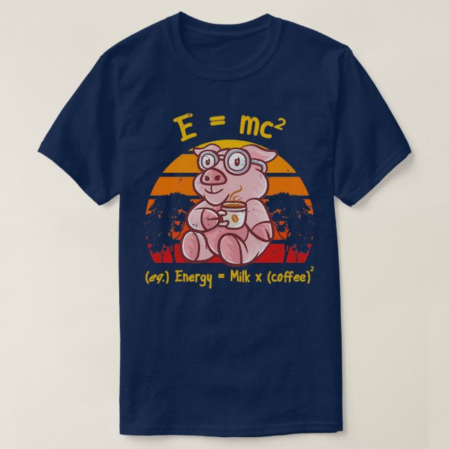 Coffee Nerd Math Formula Teacher Coffee Mugg Gris  T Shirt (Design framsida)