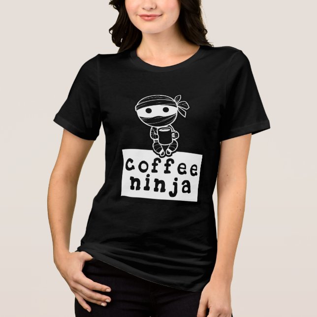 Coffee Ninja T Shirt (Framsida)