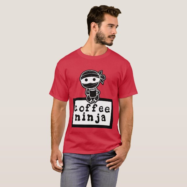 Coffee Ninja T Shirt (Hel framsida)