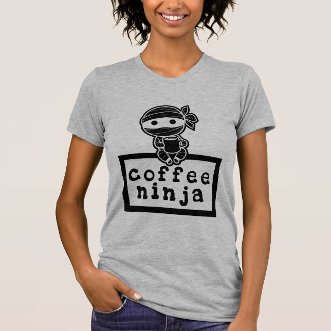 Coffee Ninja T Shirt (Framsida)