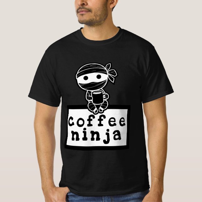 Coffee Ninja T Shirt (Framsida)