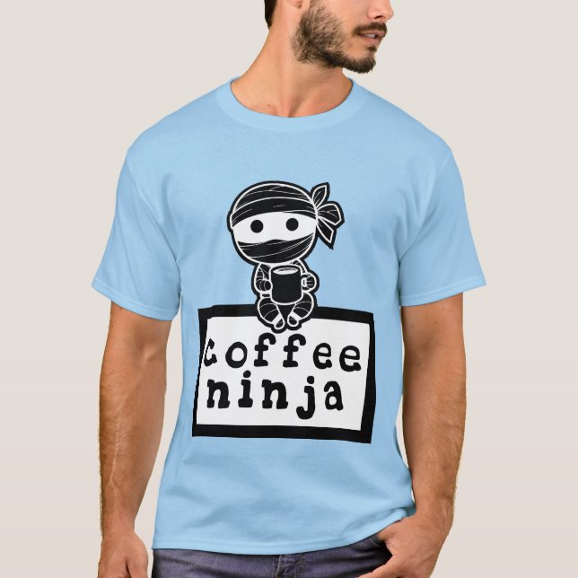 Coffee Ninja T Shirt (Framsida)