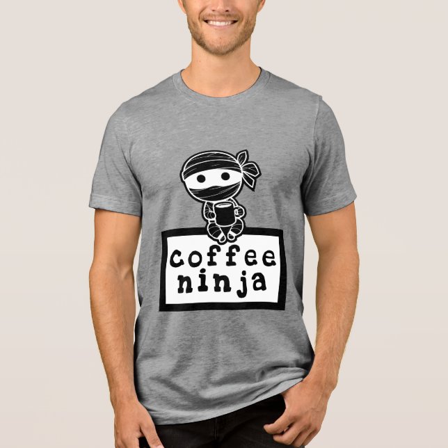 Coffee Ninja T Shirt (Framsida)