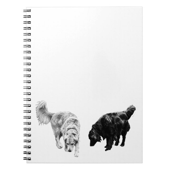 Coffee-Nook Planner - Retriever Duo Anteckningsbok (Framsidan)