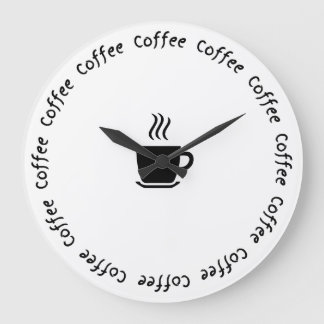 "Coffee O'Clock" (ung. Kaffe O'Clock) Stor Klocka