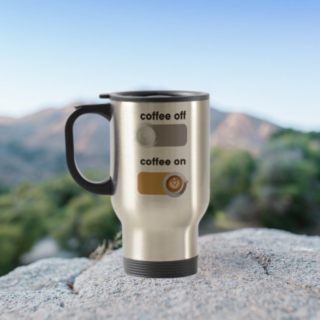 Coffee Off Coffee On Resemugg (Enjoy sipping your coffee while you are on mode on with this travel/commute tumbler.)