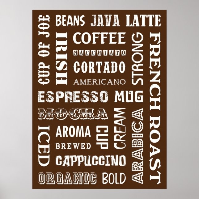 COFFEE ORD POSTER (Framsidan)