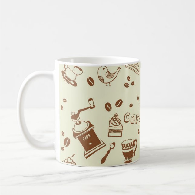Coffee pattern kaffemugg (Vänster)