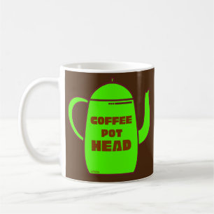 COFFEE POT HEAD Lustig kaffepumpoidé Kaffemugg