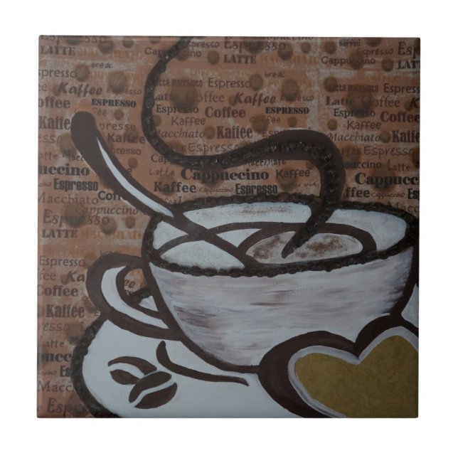 coffee pot kakelplatta (Framsidan)