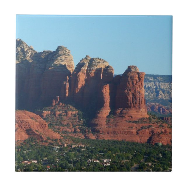 Coffee Pot Rock I i Sedona Arizona Kakelplatta (Framsidan)