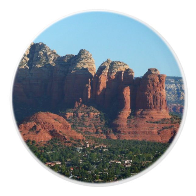 Coffee Pot Rock I i Sedona Arizona Knopp (Framsidan)