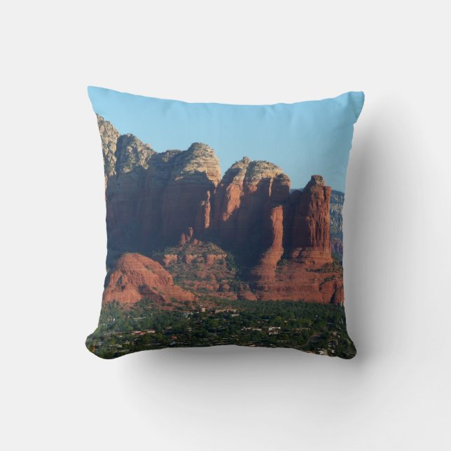 Coffee Pot Rock I i Sedona Arizona Kudde (Framsida)