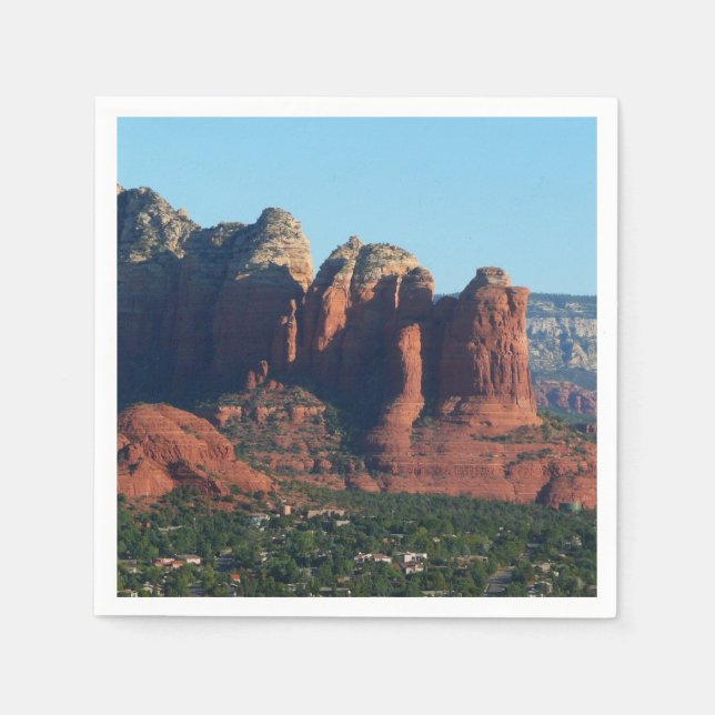 Coffee Pot Rock I i Sedona Arizona Pappersservett (Framsidan)