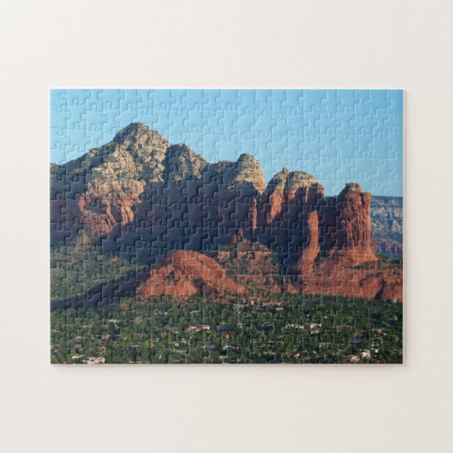 Coffee Pot Rock I i Sedona Arizona Pussel (Horisontell)