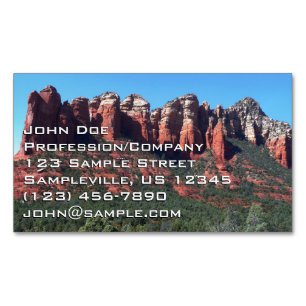 Coffee Pot Rock II i Sedona Arizona Magnetiska Visitkort