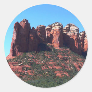 Coffee Pot Rock II i Sedona Arizona Runt Klistermärke