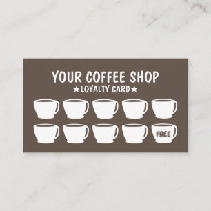 Coffee Pub coffee-förmånskort Lojalitetskort