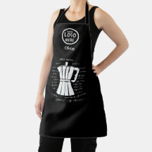 Coffee pub italiensk moka pot anpassningsbar logot