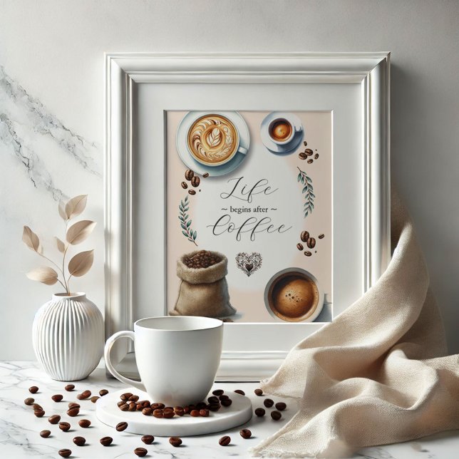 Coffee Pub Signs Poster (Coffee bar sign for kitchen by Victoria Grigaliunas at Do Tell A Belle)