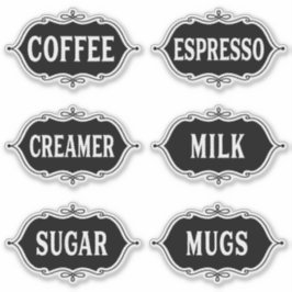 Coffee Pub Sticker Klistermärken