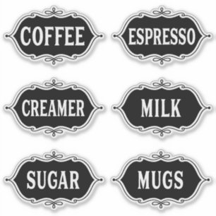 Coffee Pub Sticker Klistermärken