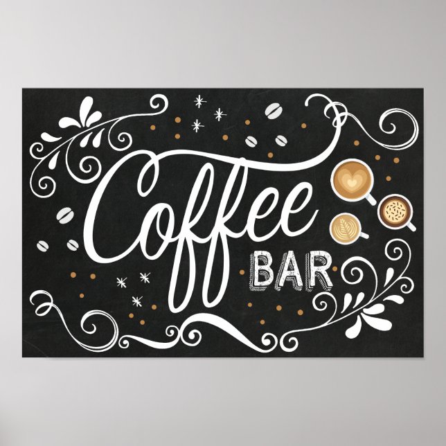 Coffee Pub-tecken Poster (Framsidan)