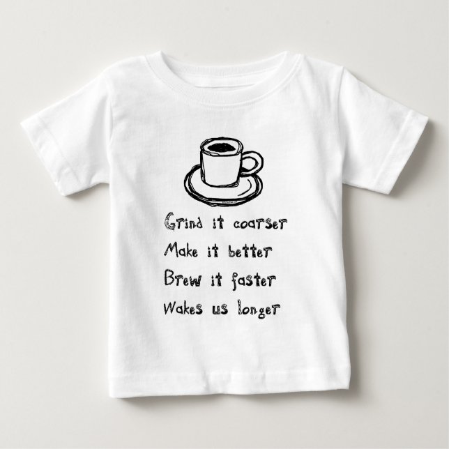 Coffee Punk Infant Shirts Tee Shirt (Framsida)
