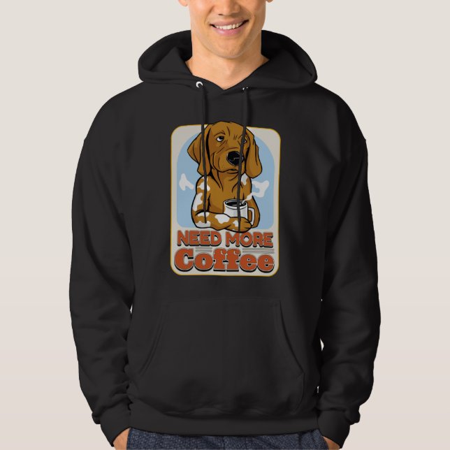 Coffee Quote Coffee  Cappuccino I Love Coffee Hoodie (Framsida)