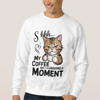Coffee Quote shirt, Gnome Sublimation Design.  Lång Ärmad Tröja