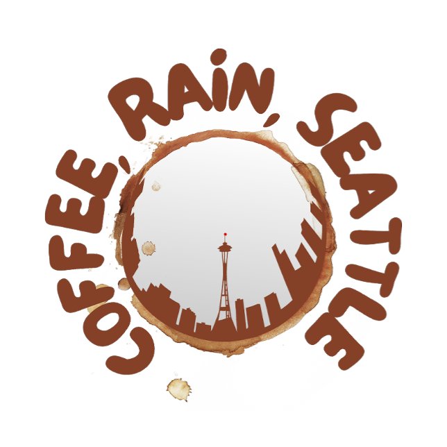 Coffee Rain Seattle T Shirt (Skapare uppladdad)