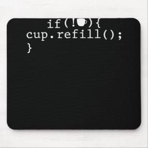 Coffee Refill Smart Coding Software Ingenjör Musmatta