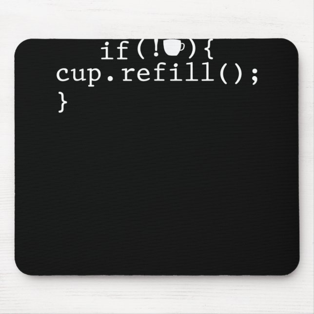 Coffee Refill Smart Coding Software Ingenjör Musmatta (Framsidan)