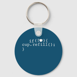 Coffee Refill Smart Coding Software Ingenjör Nyckelring