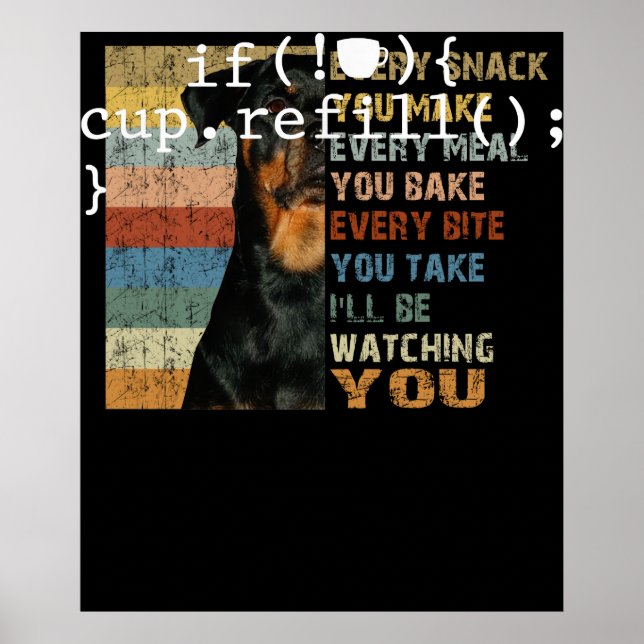 Coffee Refill Smart Coding Software Ingenjör Poster (Framsidan)