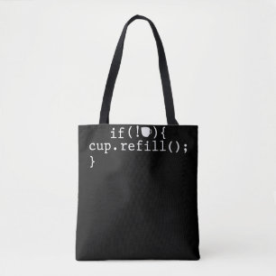 Coffee Refill Smart Coding Software Ingenjör Tygkasse