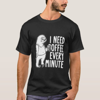 Coffee Roaster Roasting Cafe Barista Coffee Sloth T Shirt