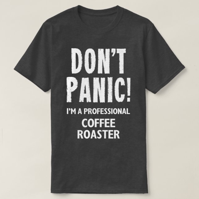 Coffee Roaster T Shirt (Design framsida)