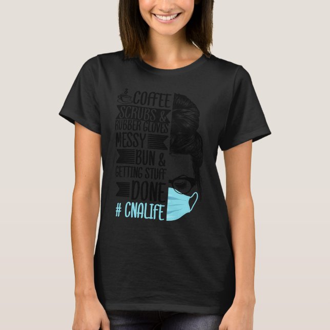 Coffee Scrubs and Rubber Gloves drinker Barista Es T Shirt (Framsida)