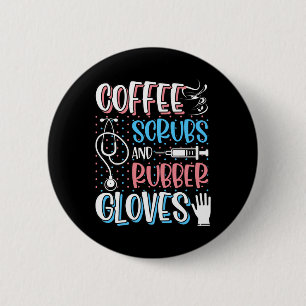 COFFEE SCRUBS GUBBER GLOVES RN Registered Nurse Knapp