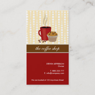 Coffee shop- & bagerivisitkortar visitkort