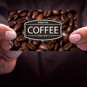 Coffee Shop   Barista Cafe Visitkort