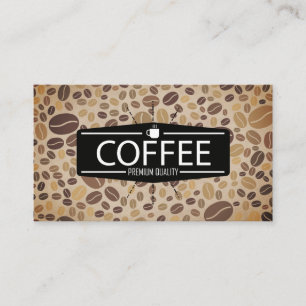 Coffee Shop   Barista Coffee Beans Visitkort