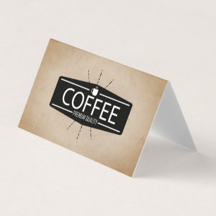 Coffee Shop   Barista Visitkort