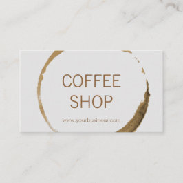 Coffee shop - kaffefläck visitkort