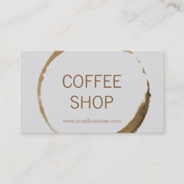 Coffee shop - kaffefläck visitkort