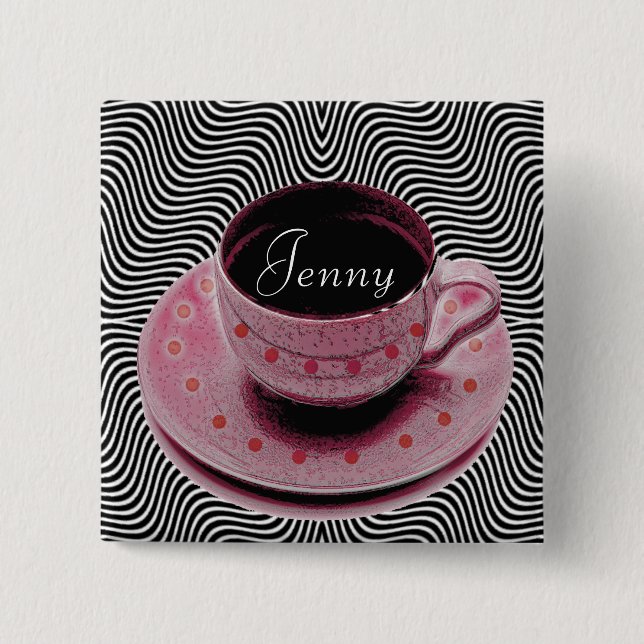 coffee shop knäppas knapp (Framsida)