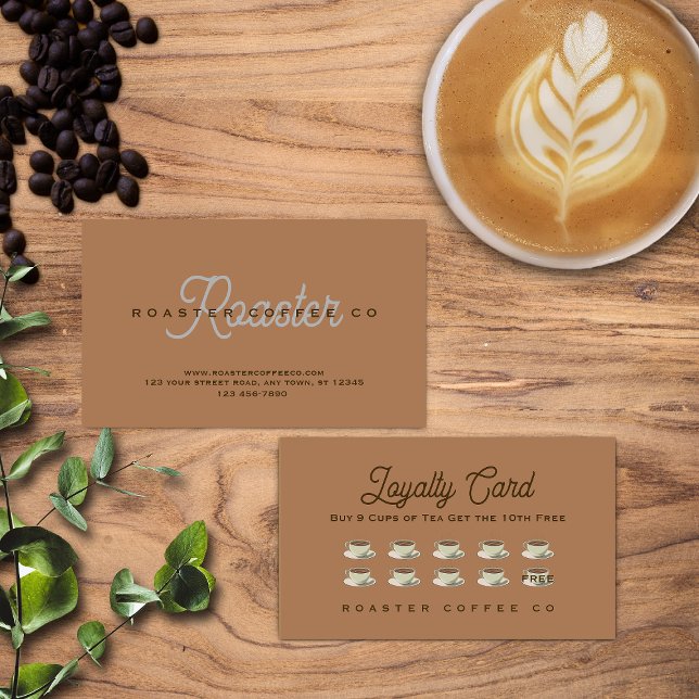 Coffee Shop Lojalitetskort (Skapare uppladdad)