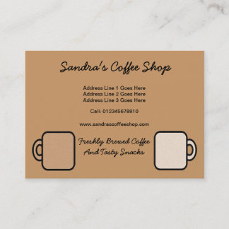 Coffee shop lojalitetskort